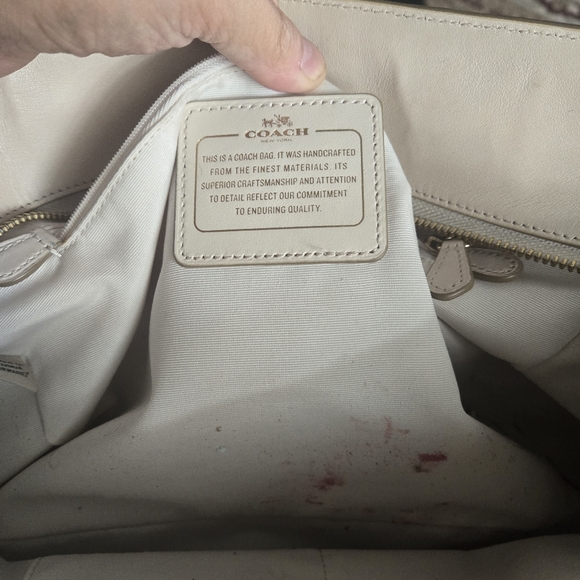 Coach off white purse - Picture 2 of 3